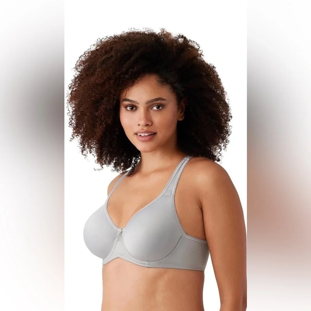 Wacoal 813592 Basic Beauty Spacer Underwire T-Shirt Bra Icy Gray silver 42DDD